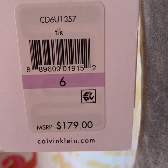 CALVIN KLIEN FAUX SUEDE AND LACE TANK DRESS SIZE 6 NWT - Picture 6 of 8